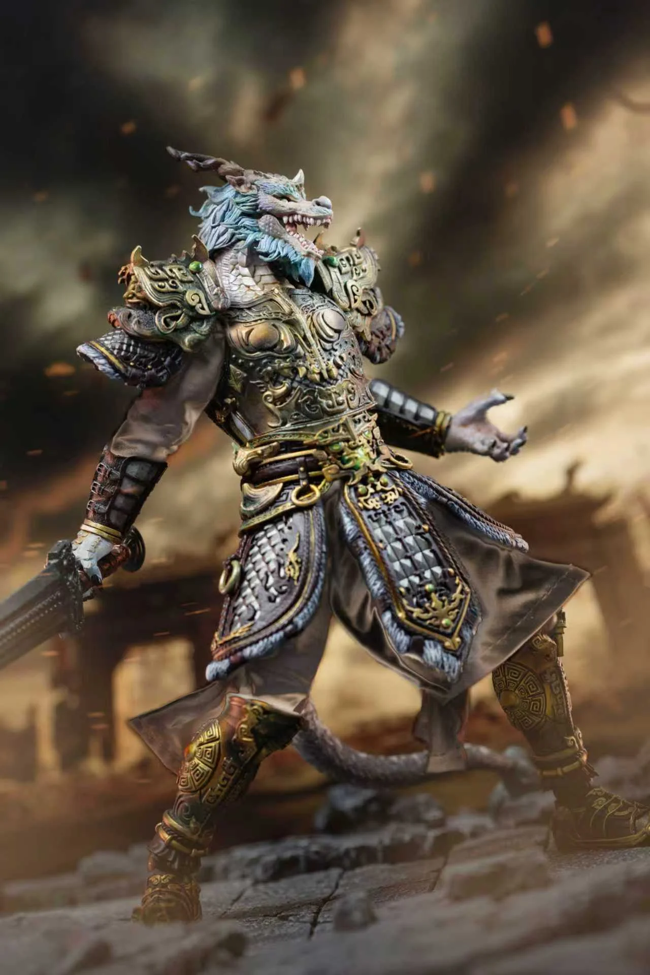 FancyRealm -  FJ-1B01 Twenty-Eight Constellations Kang Jin Long 1/12 Action Figure(Licensed) 