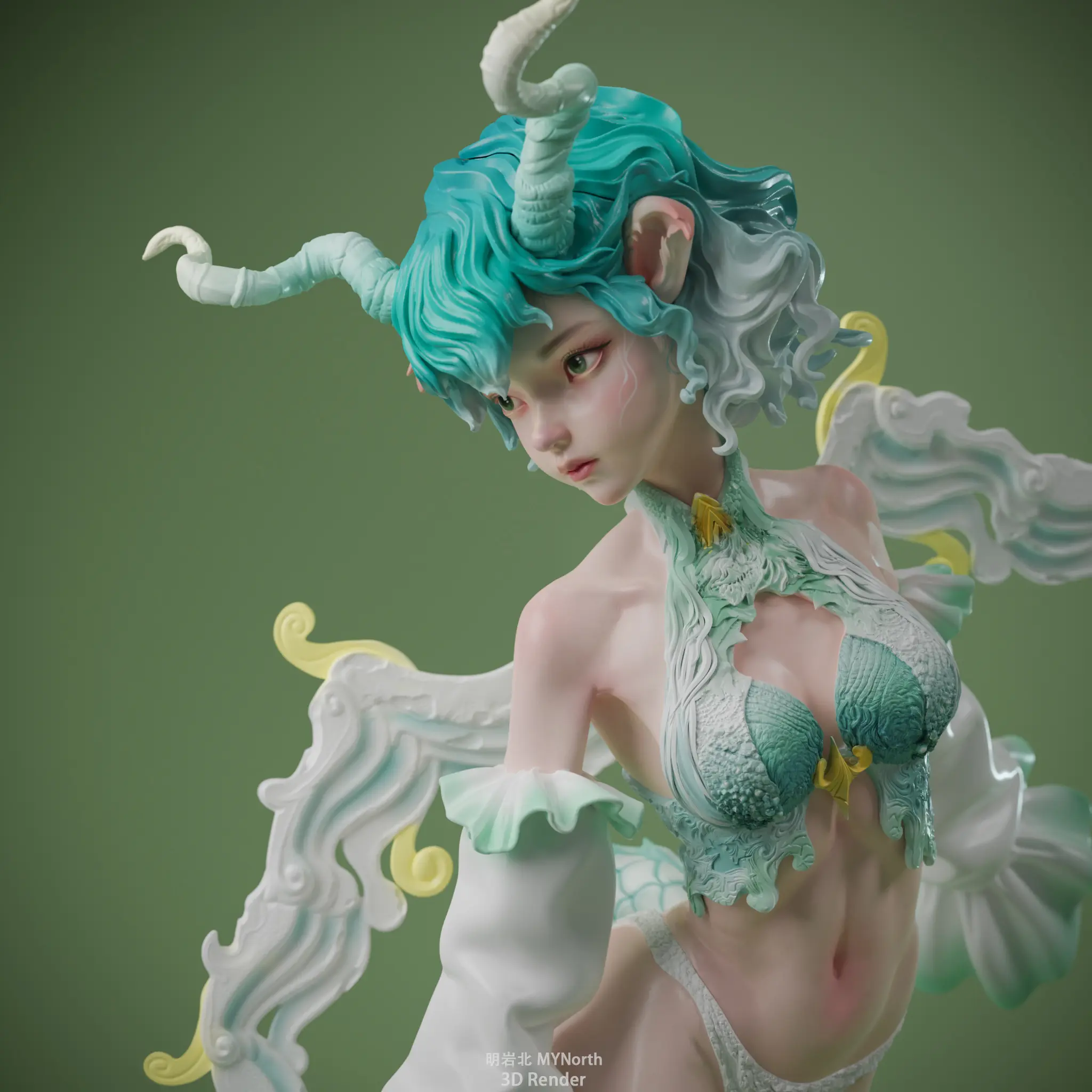 ZN Studio - Original Shanhai Bai Ze White Model Kit Statue(GK)