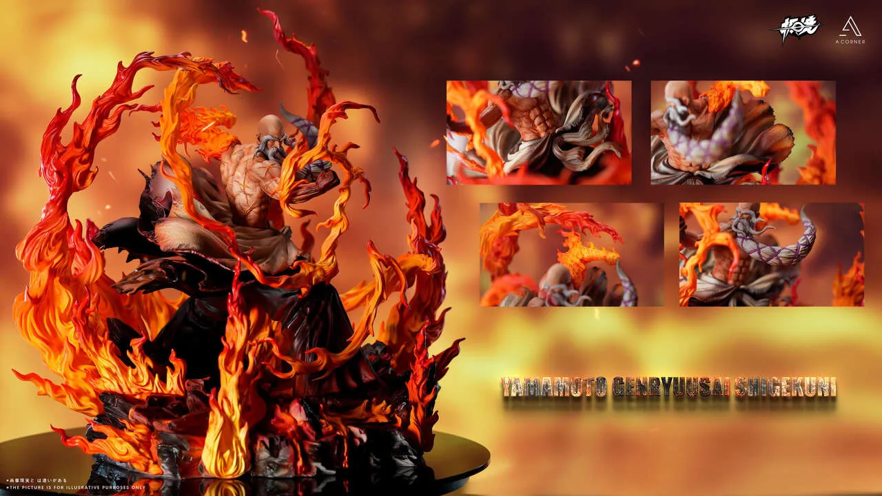 JiJing Studio x AC Studio 1/6 Bleach Yamamoto Genryusai Shigekuni Statue