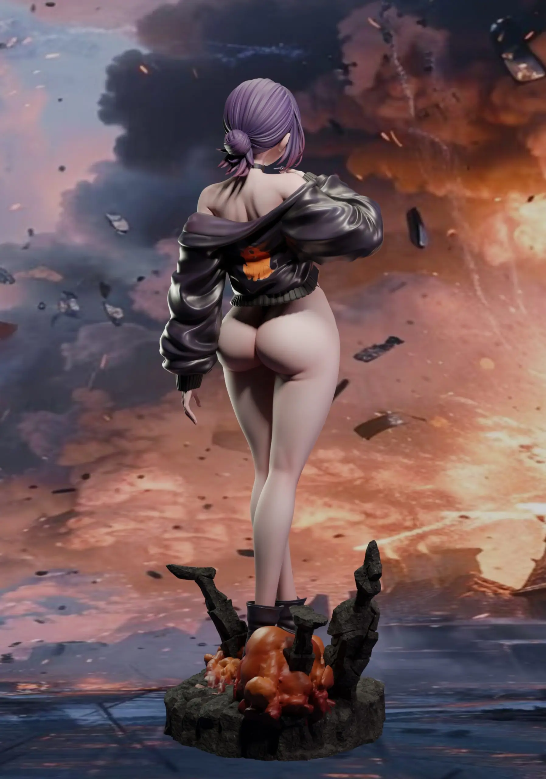 BGA Studio - Chainsaw Man Trendy Clothing Reze Statue 