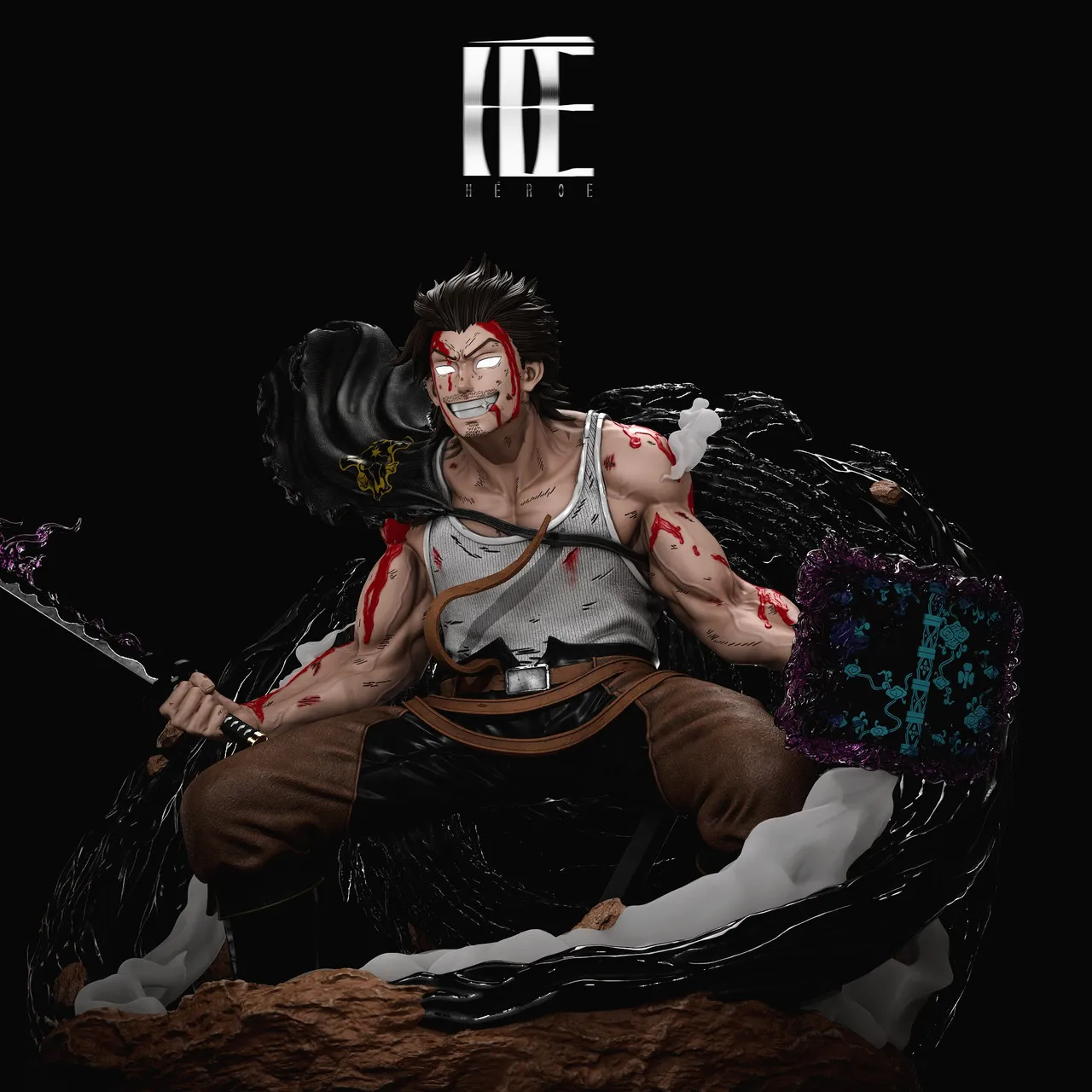 Héroe Collectibles - Black Clover Yami Sukehiro  1/6 Statue 