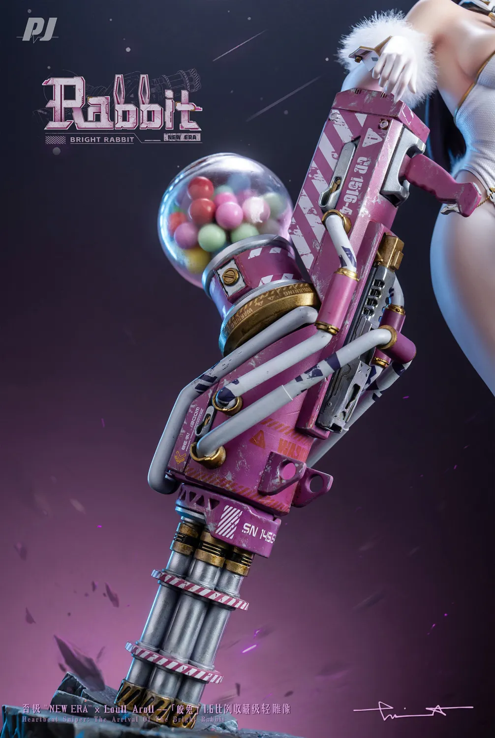 PVC New Era × Loull AroLL White Rabbit (Copyright) Statue (GK)-PIJI Studio Pre-sale