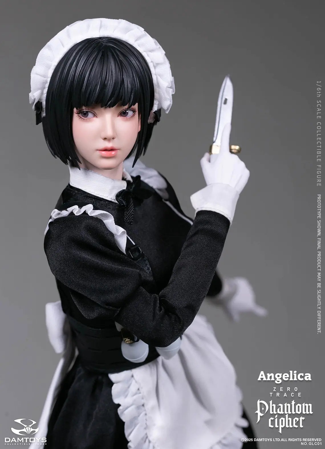 DAMTOYS - 1/6th scale PHANTOM CIPHER: ZERO TRACE ANGELICA Original Story Collectible Action FigureGLC01 (Licensed)