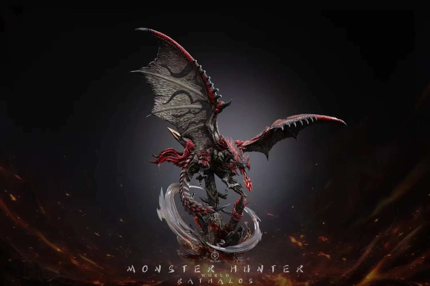 Edge Studio - Monster Hunter Rathalos & Silver Rathalos & Arure Rathalos Statue