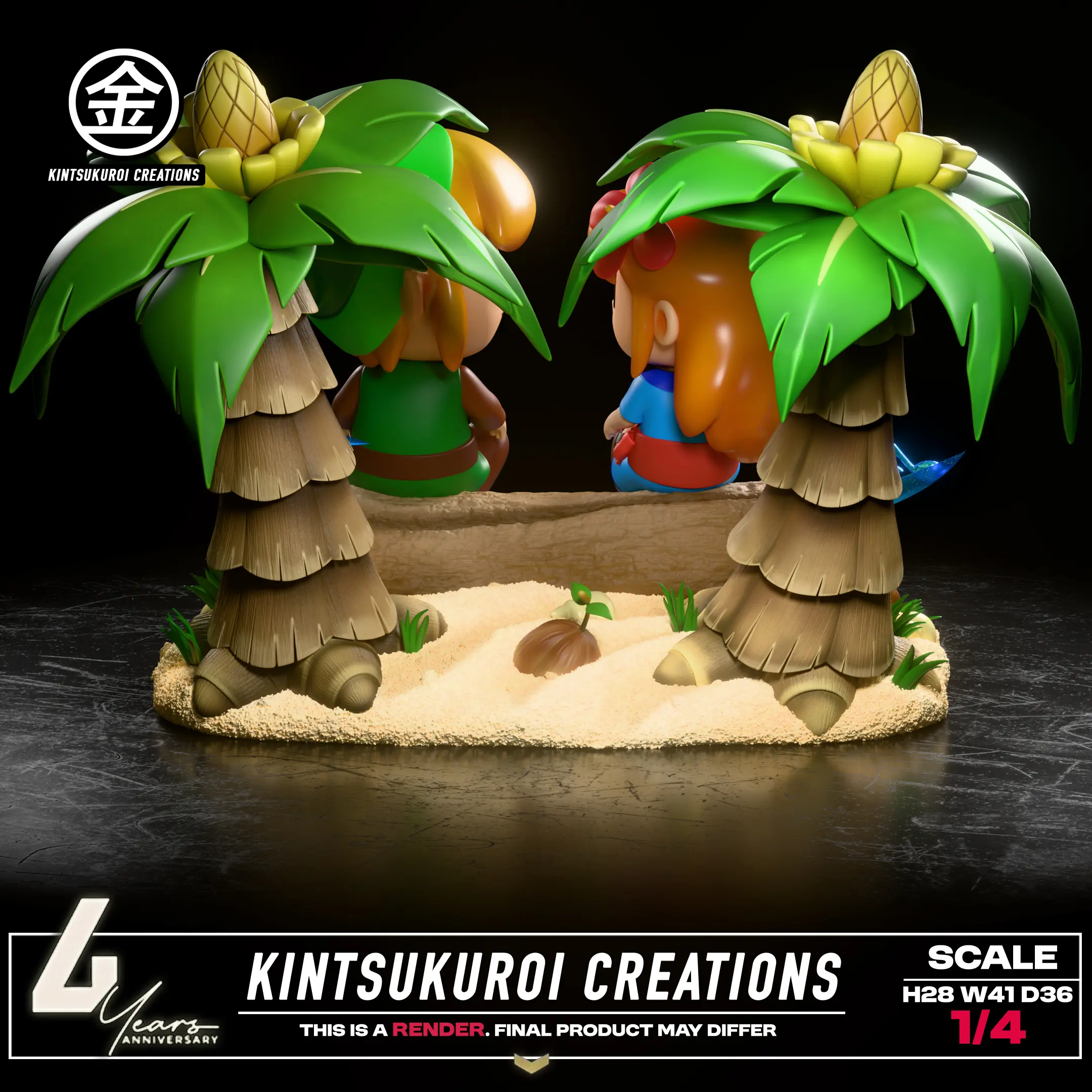Kintsukuroi Creations Studio - The Legend of Zelda LINK AND MARIN 14 DIORAMA Statue(GK)