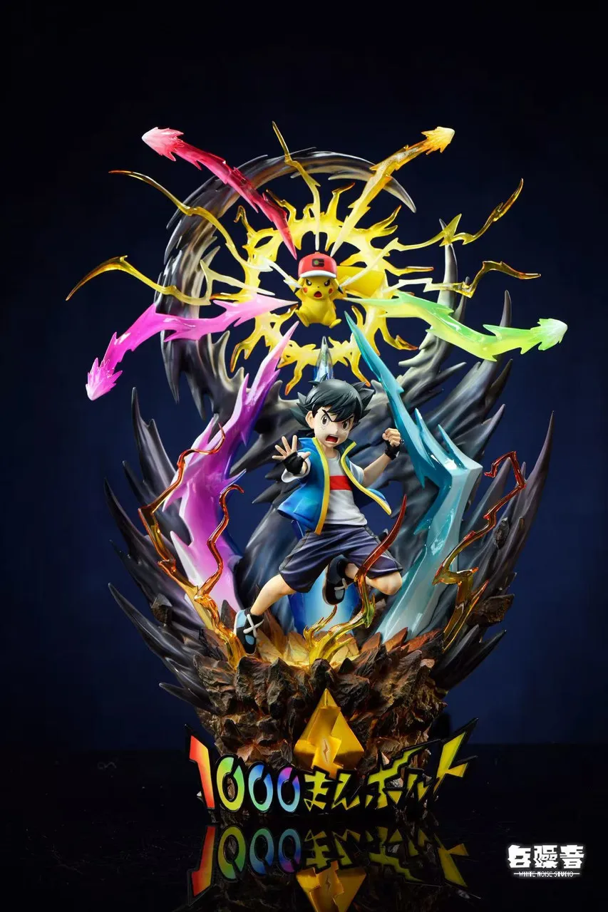 White Noise Studio - Pokemon Ash Ketchum & Pikachu Thunderbolt Statue