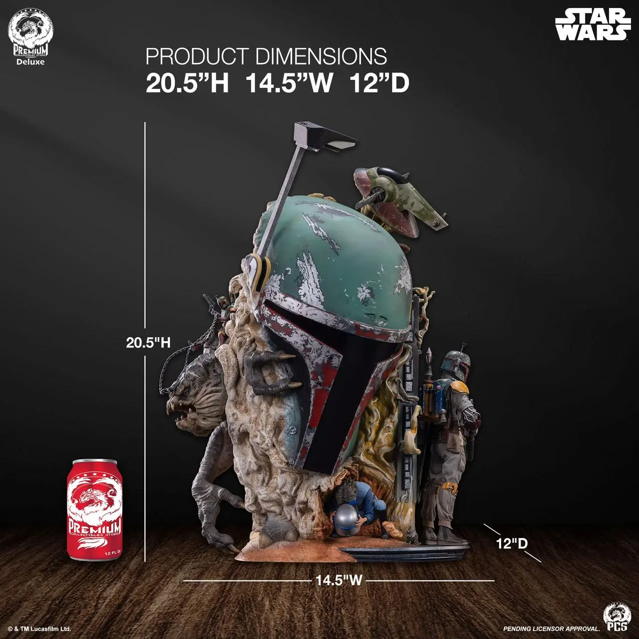 Premium Collectibles Studio - Boba Fett - Fine Art Bust Deluxe (Licensed) Statue
