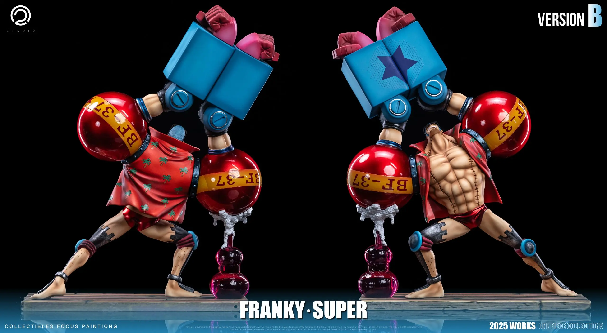 C2 Studio - One Piece Straw Hat Pirates Two Years Later #9 Franky Statue(GK)