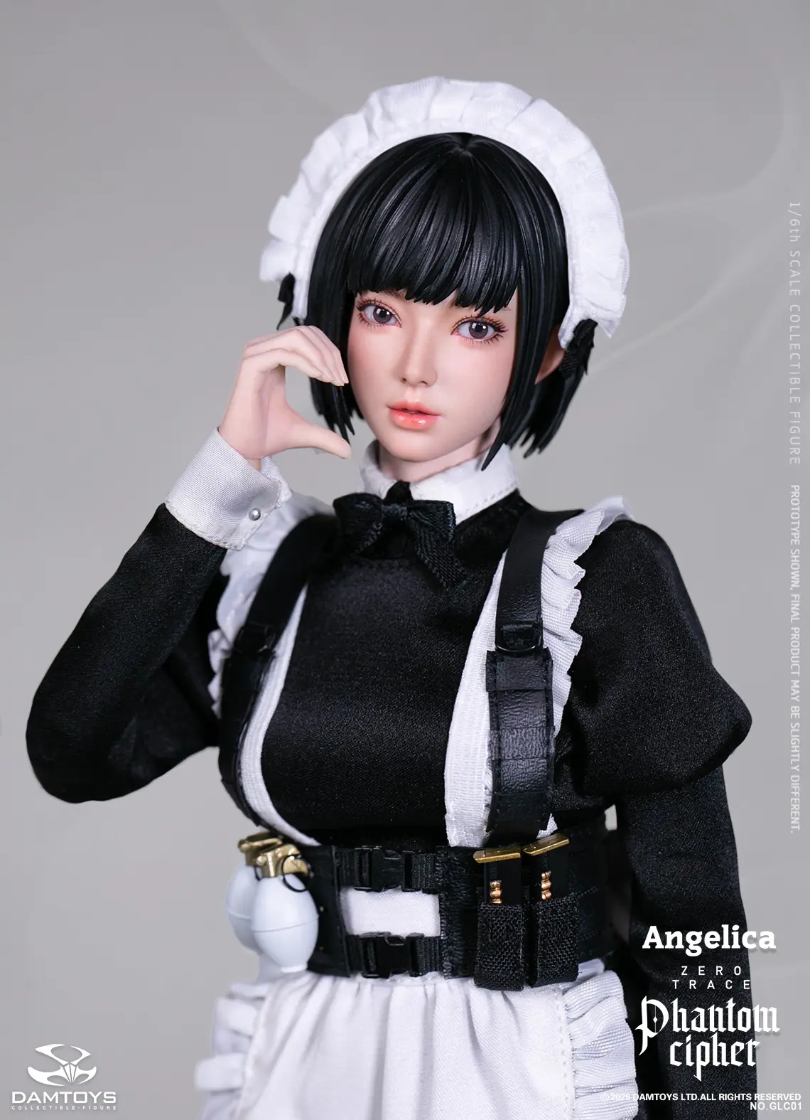 DAMTOYS - 1/6th scale PHANTOM CIPHER: ZERO TRACE ANGELICA Original Story Collectible Action FigureGLC01 (Licensed)