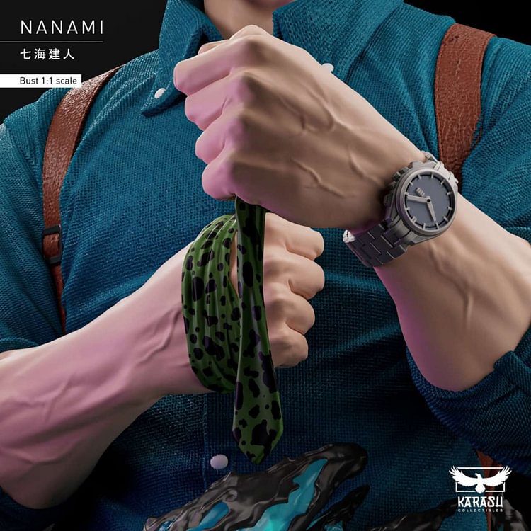 Jujutsu Kaisen Nanami Kento 1/1 & 1/2 Statue (GK), Karasu Collectibles Studio, Pre-sale-KWII-GK