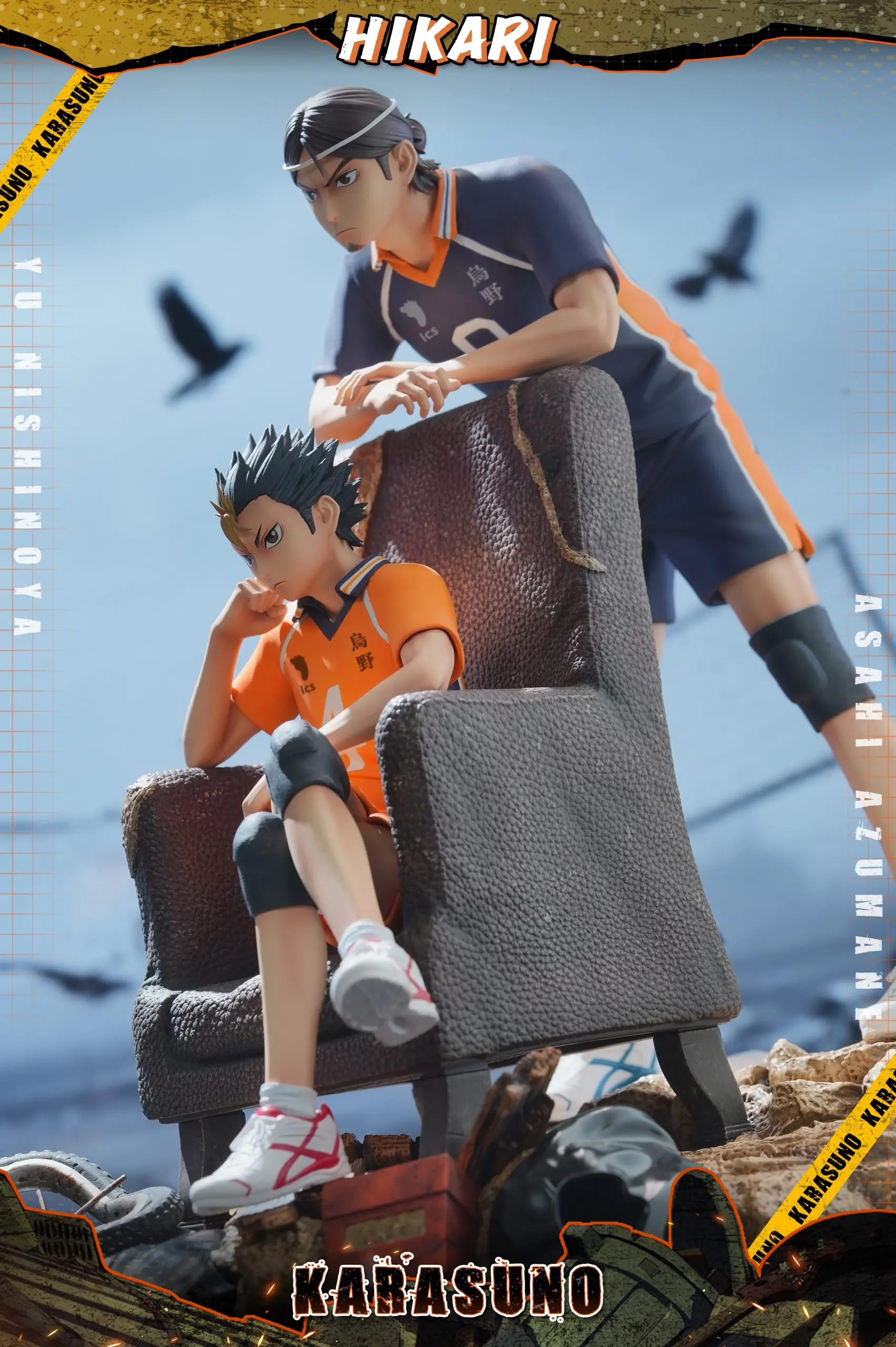 HIKARI Studio - Haikyu!! Yu Nishinoya & Asahi Azumane Statue(GK)