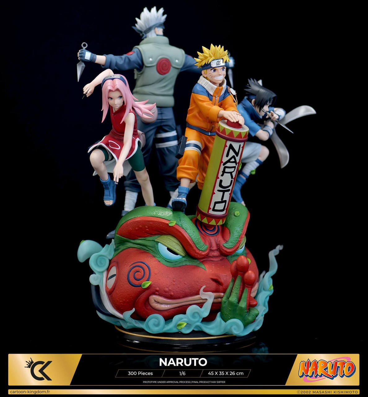 In stock -Naruto- Kakashi & Naruto & Sasuke & Sakura 1/6 statue GK (authorized), Cartoon Kingdom Studio-KWII-GK