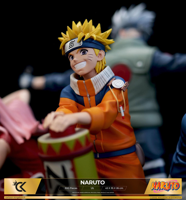 In stock -Naruto- Kakashi & Naruto & Sasuke & Sakura 1/6 statue GK (authorized), Cartoon Kingdom Studio-KWII-GK