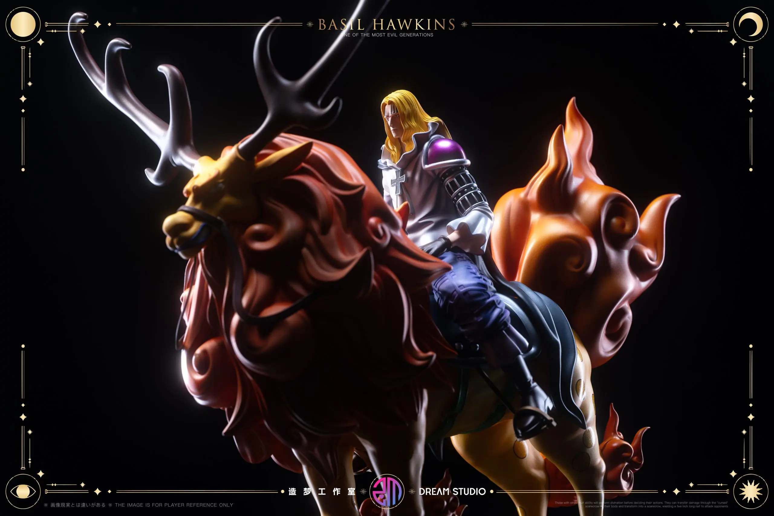 DREAM Studio - One Piece Onigashima Deer-Riding Hawkins Statue(GK)