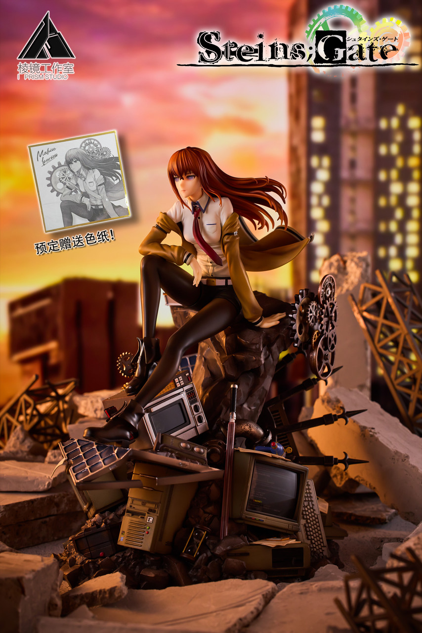 In stock-Steins;Gate Makise Kurisu Game head version 1/7 Statue GK-Prism Studio