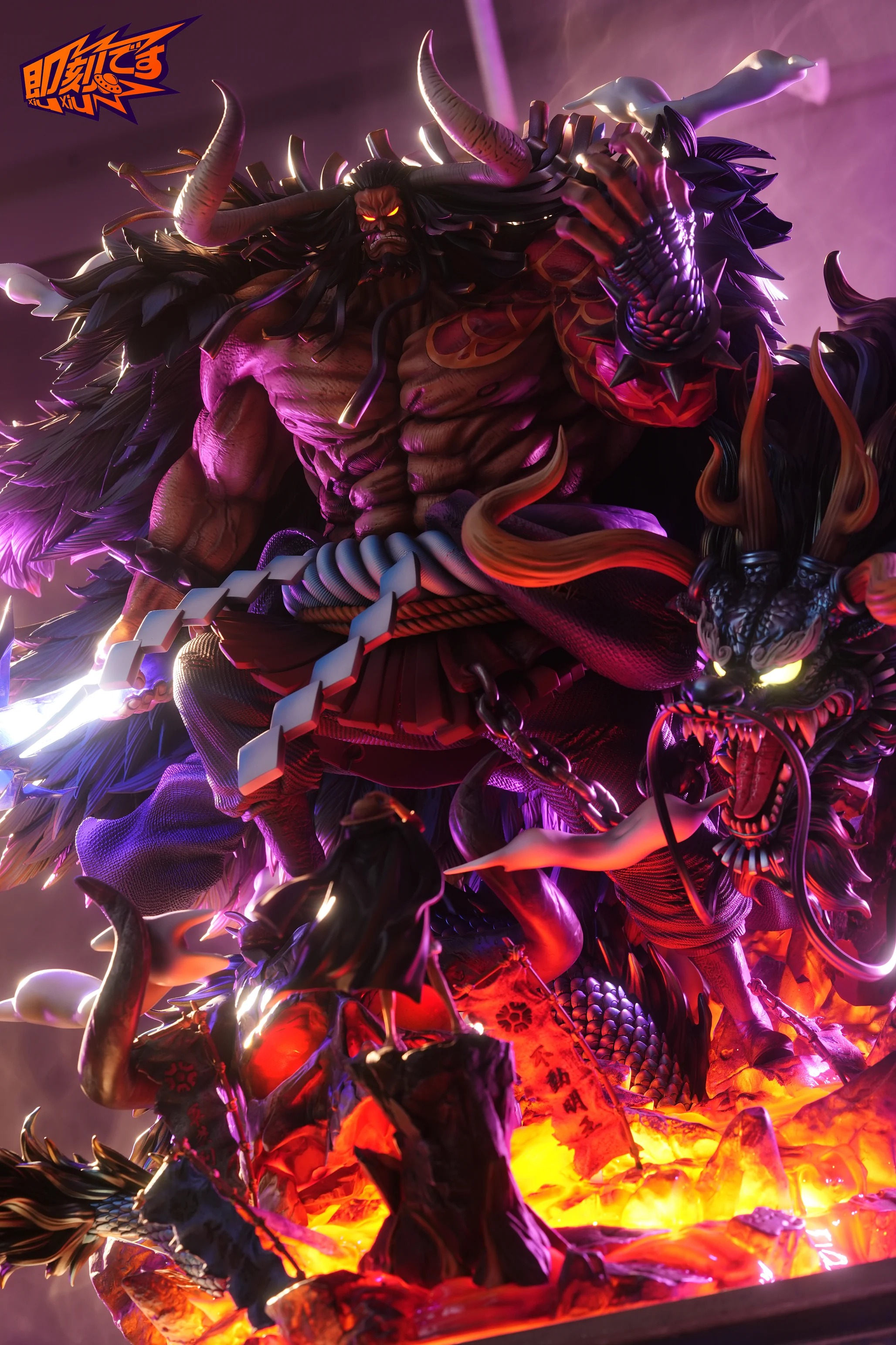 One Piece Kaido with LED  Statue (GK) -JiKe Studio