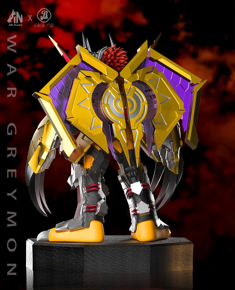 Digimon War Greymon & Black War Greymon Statue GK, AN Studio & BBSD Studio, pre-sale