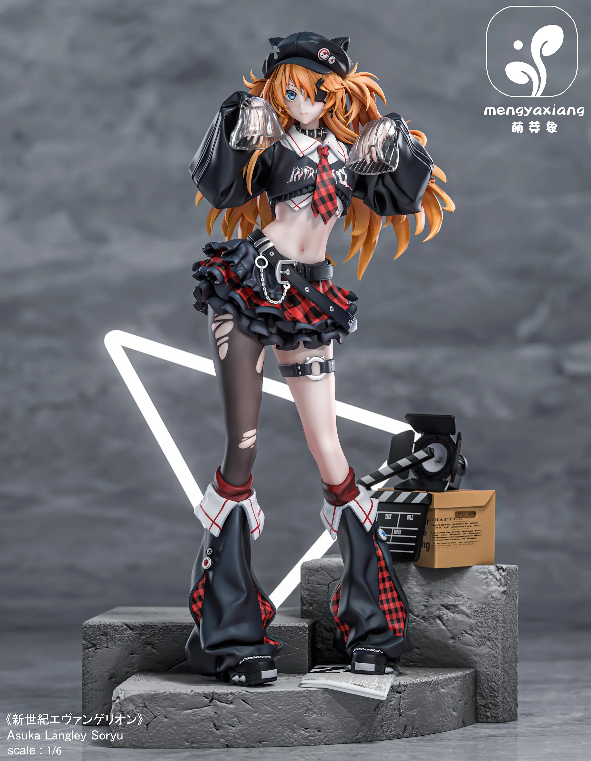 Neon Genesis Evangelion Soryu Asuka Langley & Ayanami Rei Statue(GK)-Meng Ya Xiang Studio 