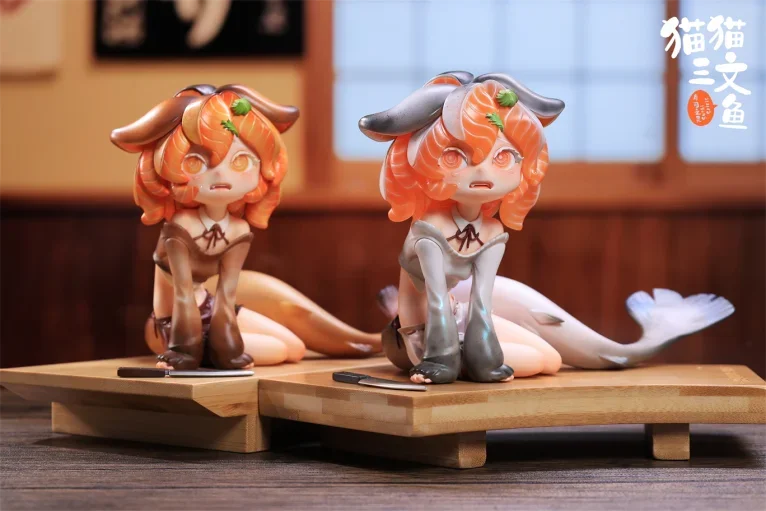 Kitty Salmon Series Salmon Fairies-Silver & Salmon Fairies-Caramel (Licensed)Statue(GK) -WeArtDoing Studio-KWII-GK