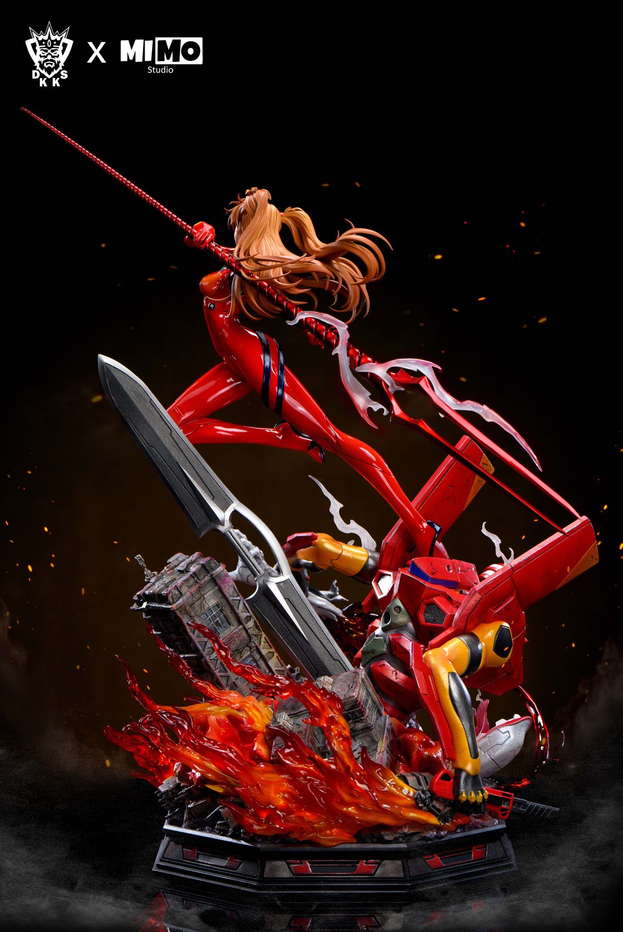 Dark King Studio X MIMAN Studio - Battle Suit Asuka X Young Asuka Neon Genesis Evangelion