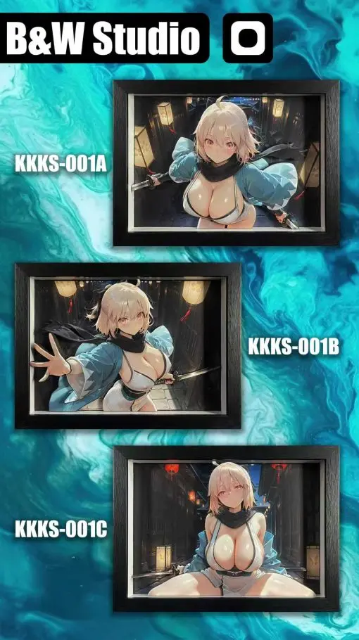 In stock-B&W Studio - Fate 3D Decorative Painting Set #1 Okita Souji