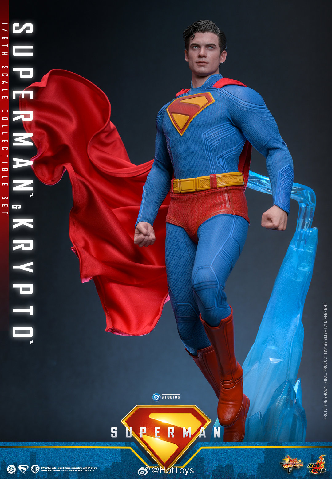 Superman & Krypto 1/6th scale Collectible Set MMS812 (Licensed) Statue(GK)-Hottoys