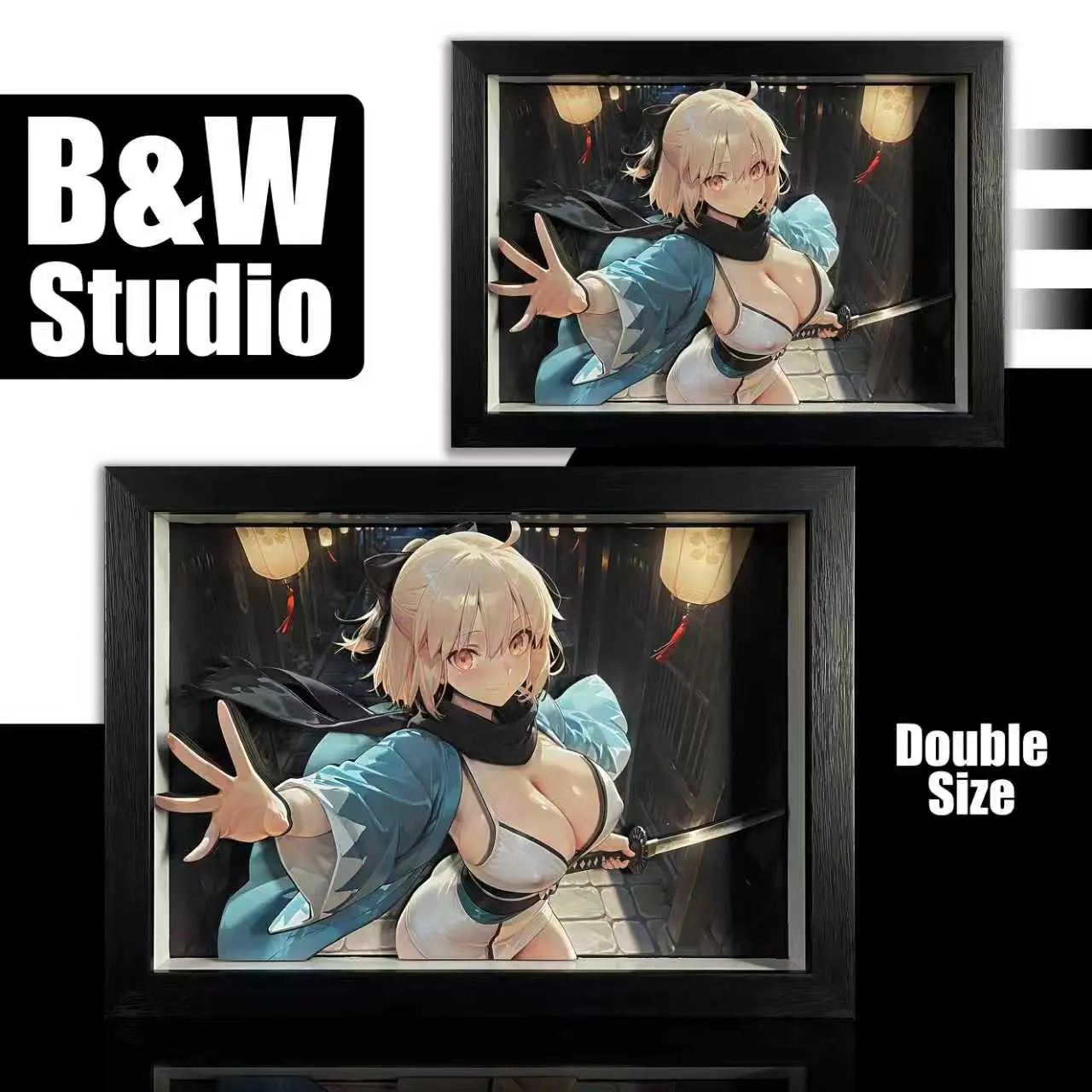 In stock-B&W Studio - Fate 3D Decorative Painting Set #1 Okita Souji