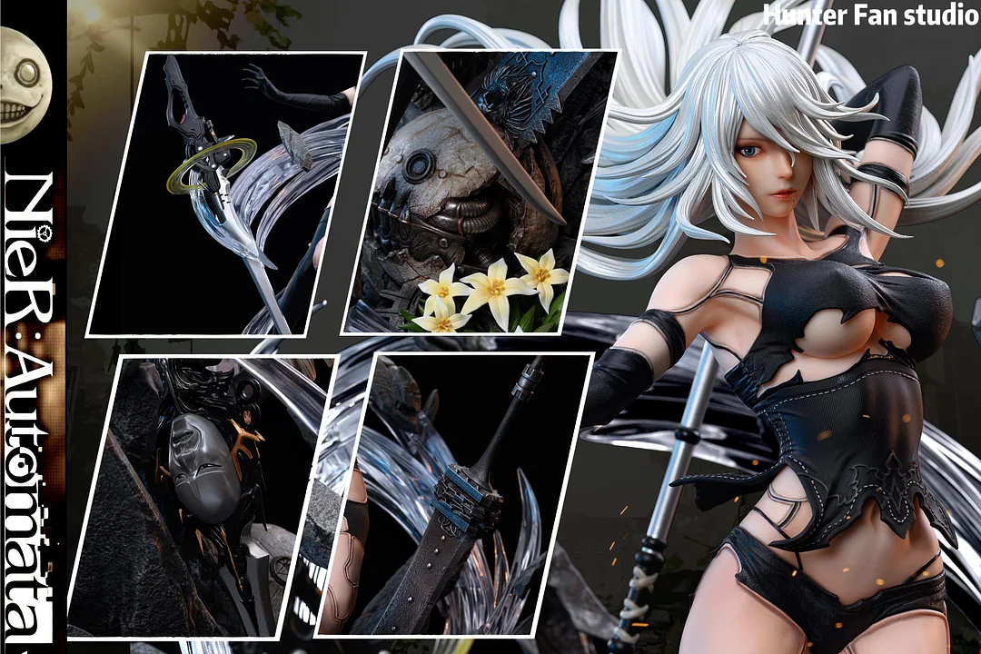 In stock-NieR:Automata YoRHa Type A No.2 1/4 & 1/6 Scale Statue (GK) Figure-Hunter Fan Studios 