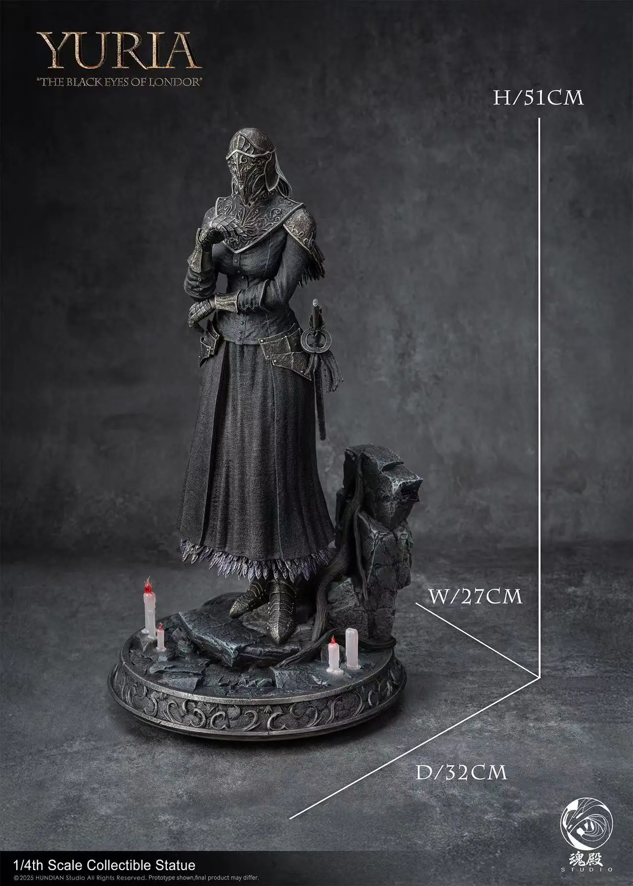 HunDian Studio - Dark Souls Series: Yuria of Londor Statue(GK)