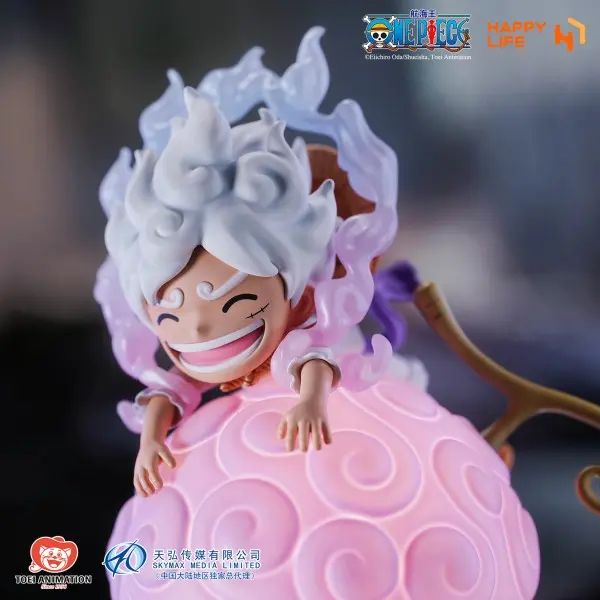 HAPPY LIFE Studio - One Piece Devil Fruit Series LUFFY Gear5 Voice-Activated Night Lamp (Licensed)Statue(GK)