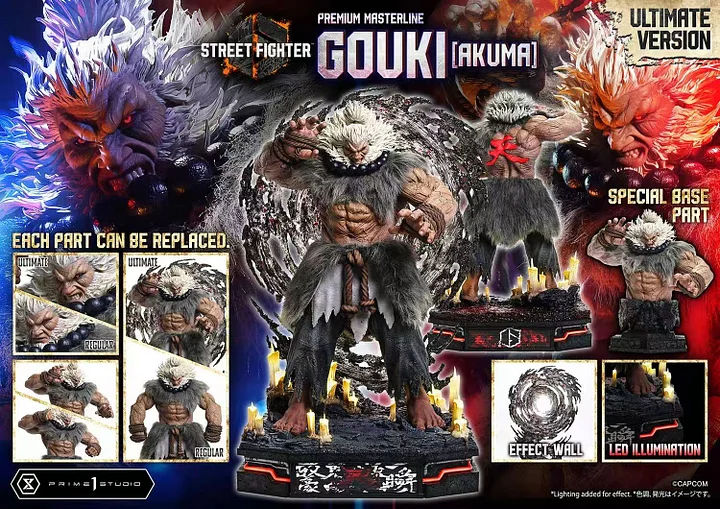 Prime 1 Studio - Street Fighter 6 Akuma PMSF6-04 PMSF6-04UT PMSF6-04UTS (Licensed)Statue 