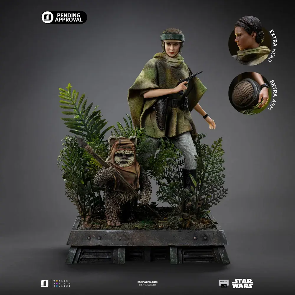 Iron Studio - Leia and Wicket 1/10 Scale Statue LUCSWR126625-10 (Licensed)Statue(GK)