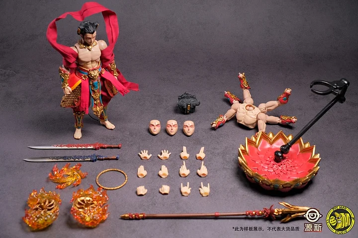Journey To The West 1/12 Three Altars Sea Assembly Great God Nezha Third Prince Action Figure JX02501 JX02502 -Yuan Xin Studio & JOY MAN Studio -KWII-GK