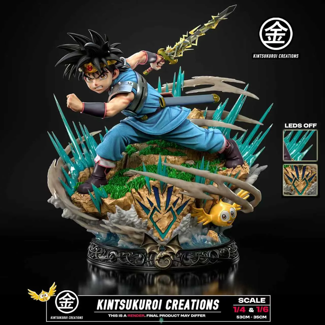 Kintsukuroi Creations - Other series - Dragon Quest Adventure of Dai with LED 1/4 & 1/6 Statue(GK)