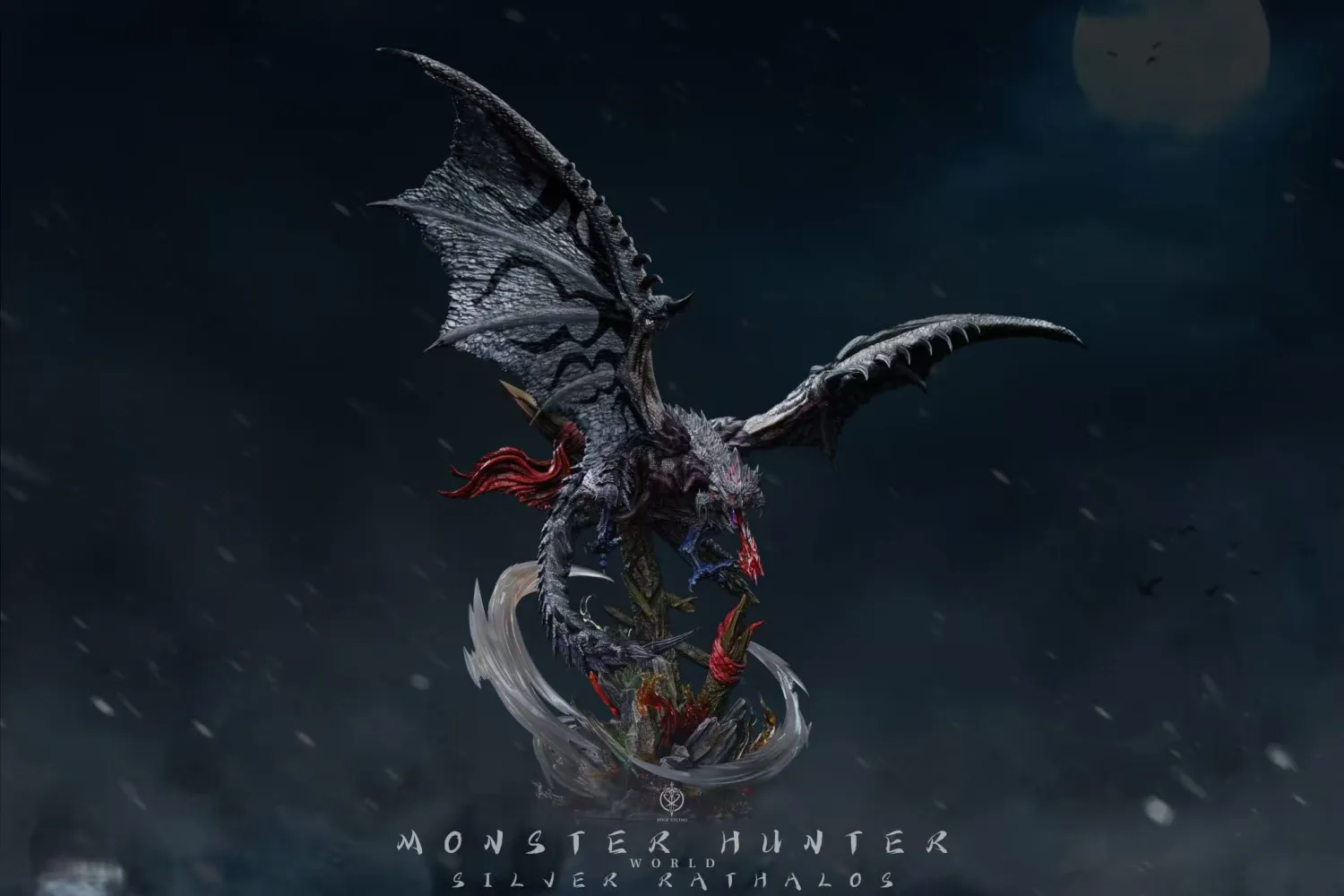 Edge Studio - Monster Hunter Rathalos & Silver Rathalos & Arure Rathalos Statue
