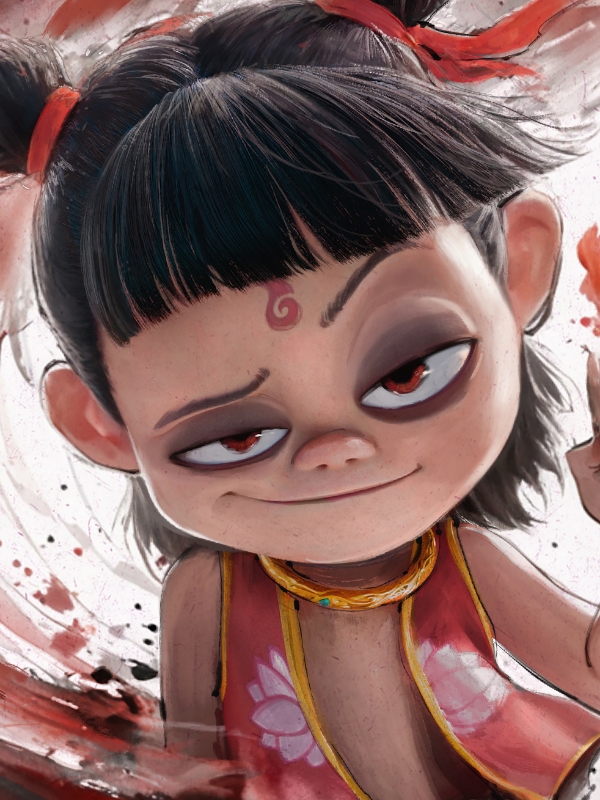 Starry Sky "Nezha" Nezha: The Devil Boy Conquers the Dragon King Decorative Painting In stock