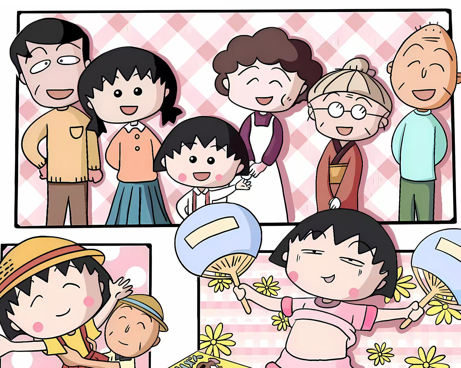 Chibi Maruko-chan Chibi Maruko-chan Sakurako Sakura Apricot Sakura Friends Collection Decorative Painting In stock-KWII-GK
