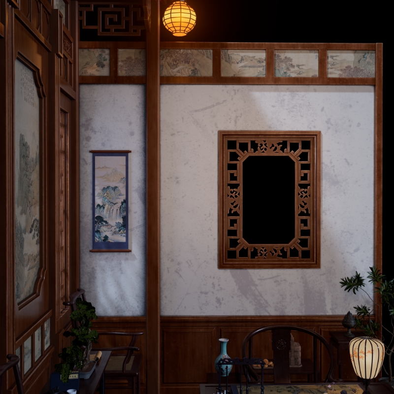 "Chinese Ancient Style Scenery--Zhi Gu Xiao Zhai" is in stock