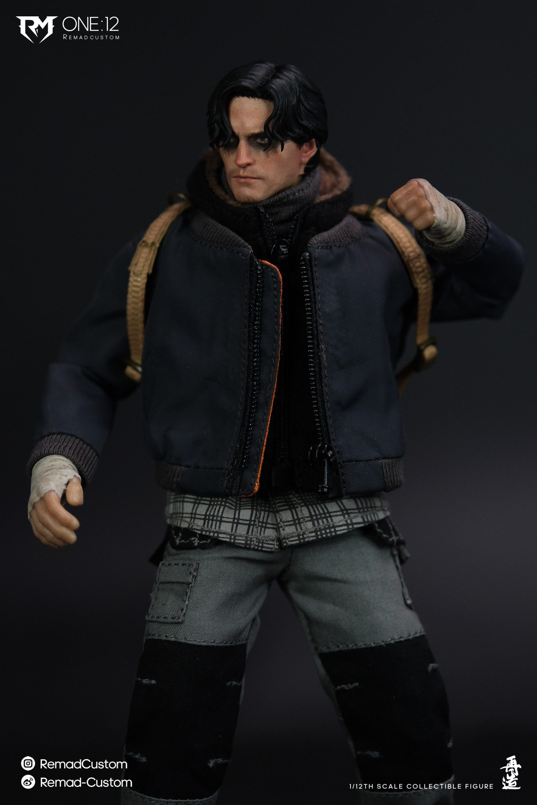 Motorcycle Wanderer 6 inch Cloth Outfit 1/12 Articulated Figure - Remad Custom Studio