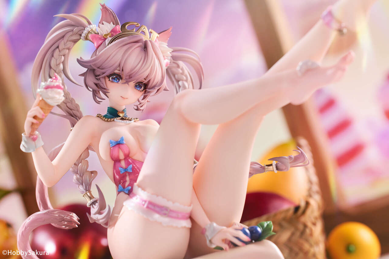 Cake Catgirl Pre-painted Figure (Licensed) 1/6 Scale Statue (GK)- Hobby Sakura 