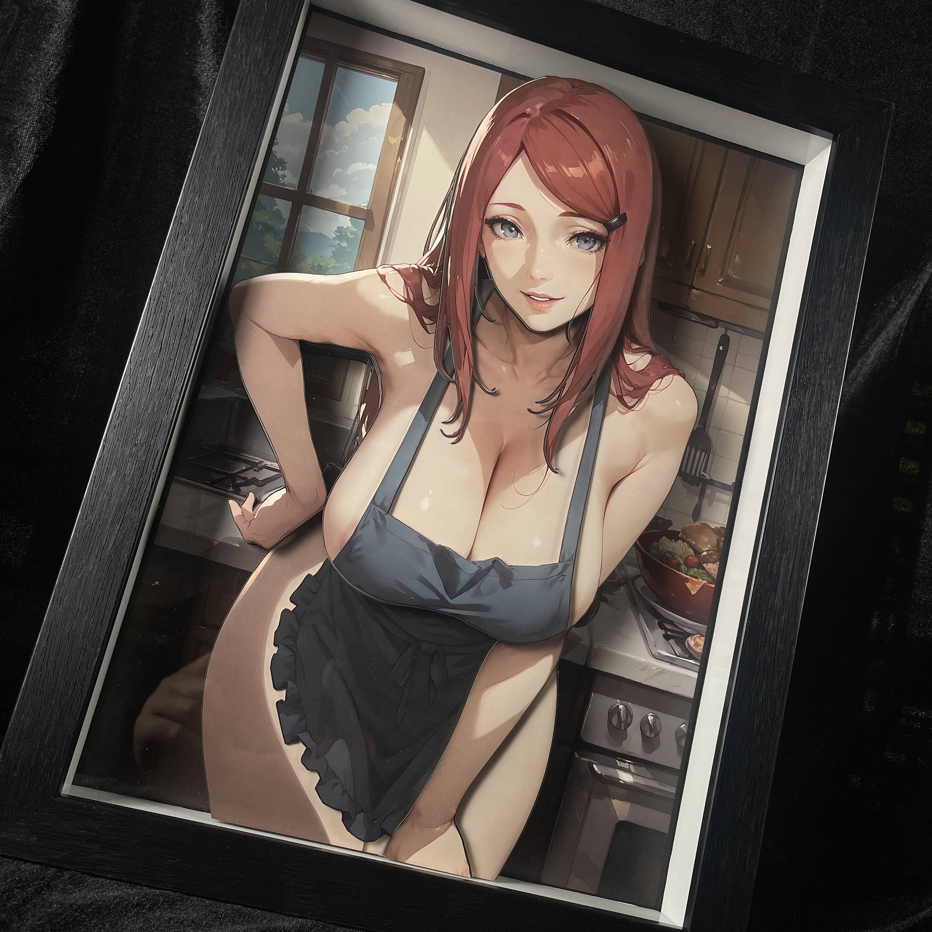 B&W Studio Uzumaki Kushina 3D Decorative Painting In stock