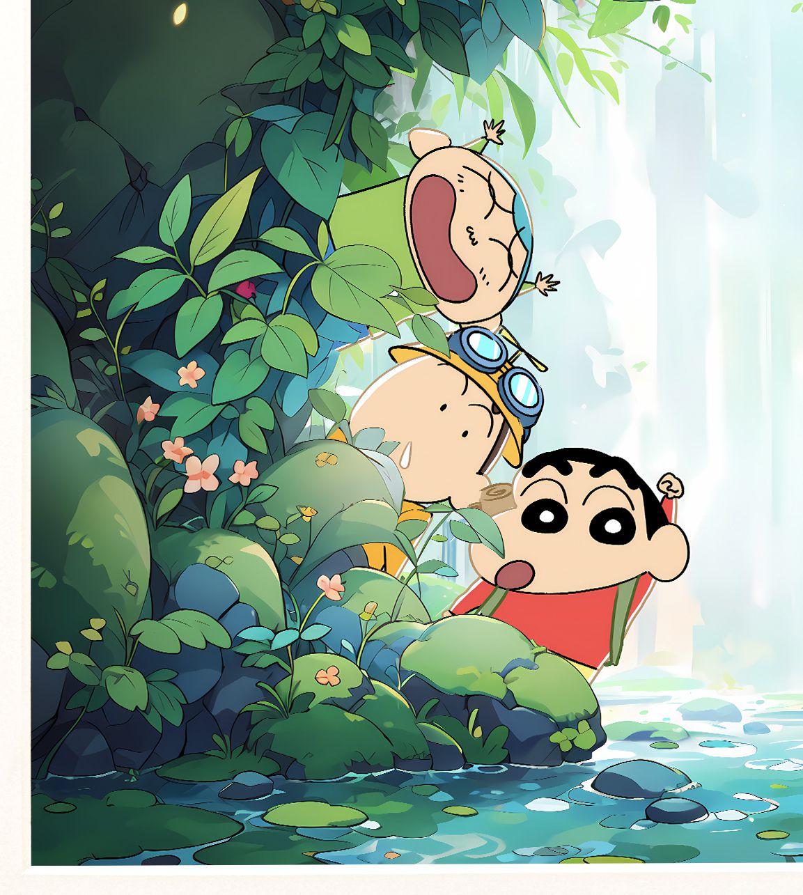 Kasukabe Defense Force Crayon Shin-chan Nohara Shinnosuke Kazama Adai Nini Masao decorative painting, in stock-KWII-GK