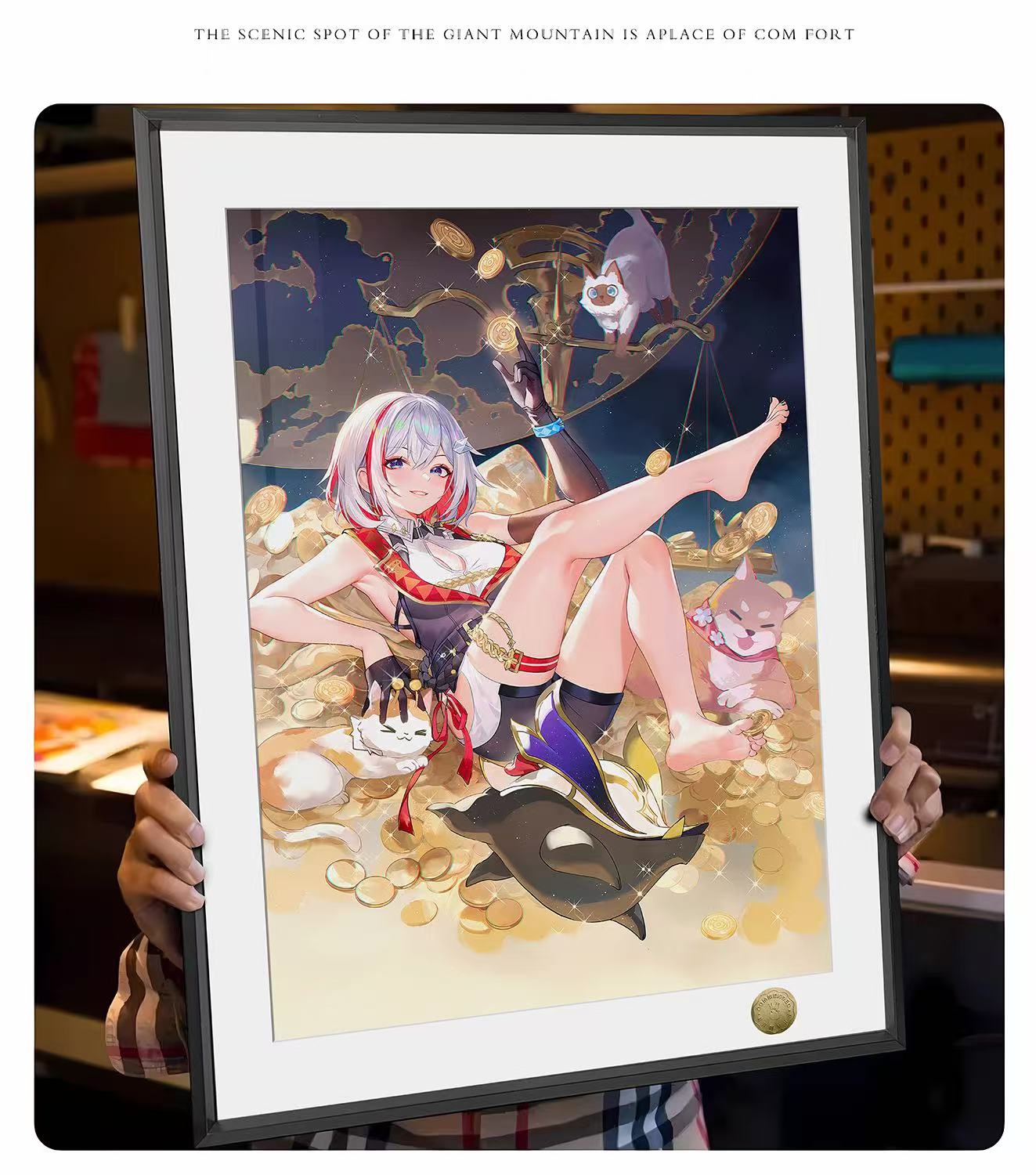 In stock Honkai Impact 3rd New Year Single Honkai Impact 3rd New Year Decoration Painting of Topa Tingyun Style Two options A Topa, B Tingyun-KWII-GK