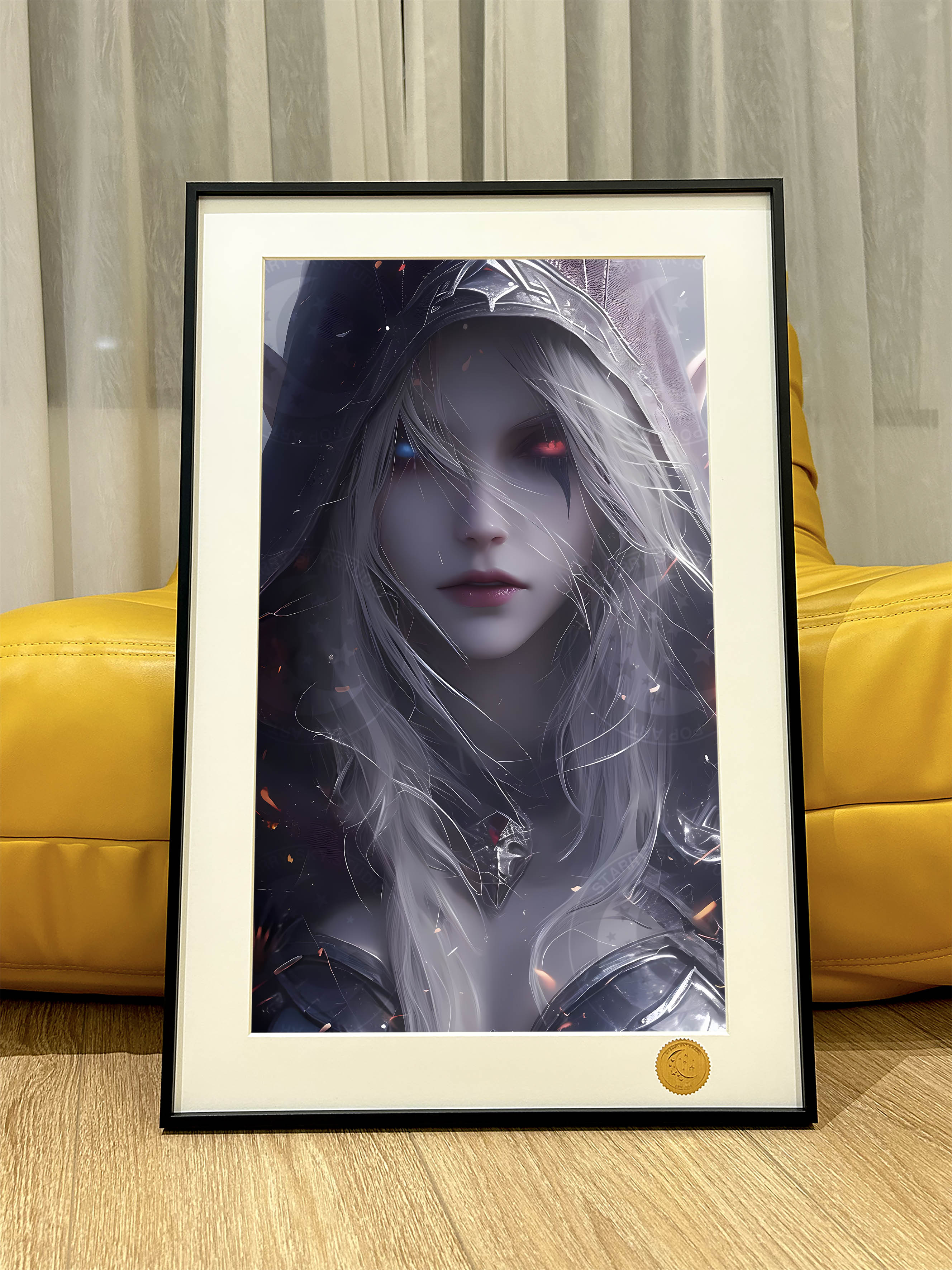 Starry Sky Windrunner Sylvanas Dark Queen Azeroth World of Warcraft Warcraft Decorative Painting In stock-KWII-GK