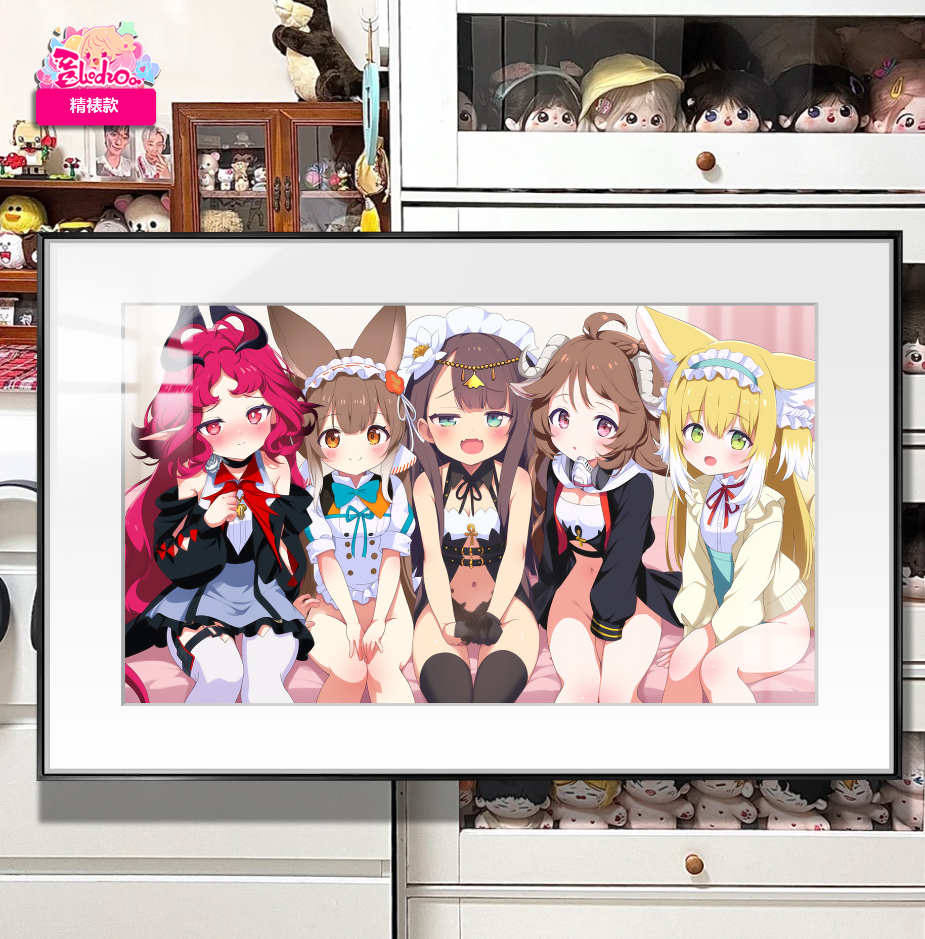 In stock Exhibition-level 8k ultra-clear finely mounted painting Title of work Arknights Loni ——Horizontal finely mounted version 45*70cm-KWII-GK