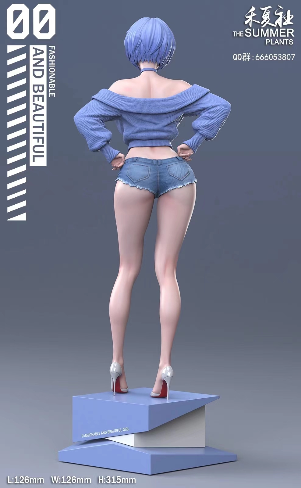 EVA Rei Ayanami 1/6 scale Hexiashe Studio, statue GK18+ pre-sale