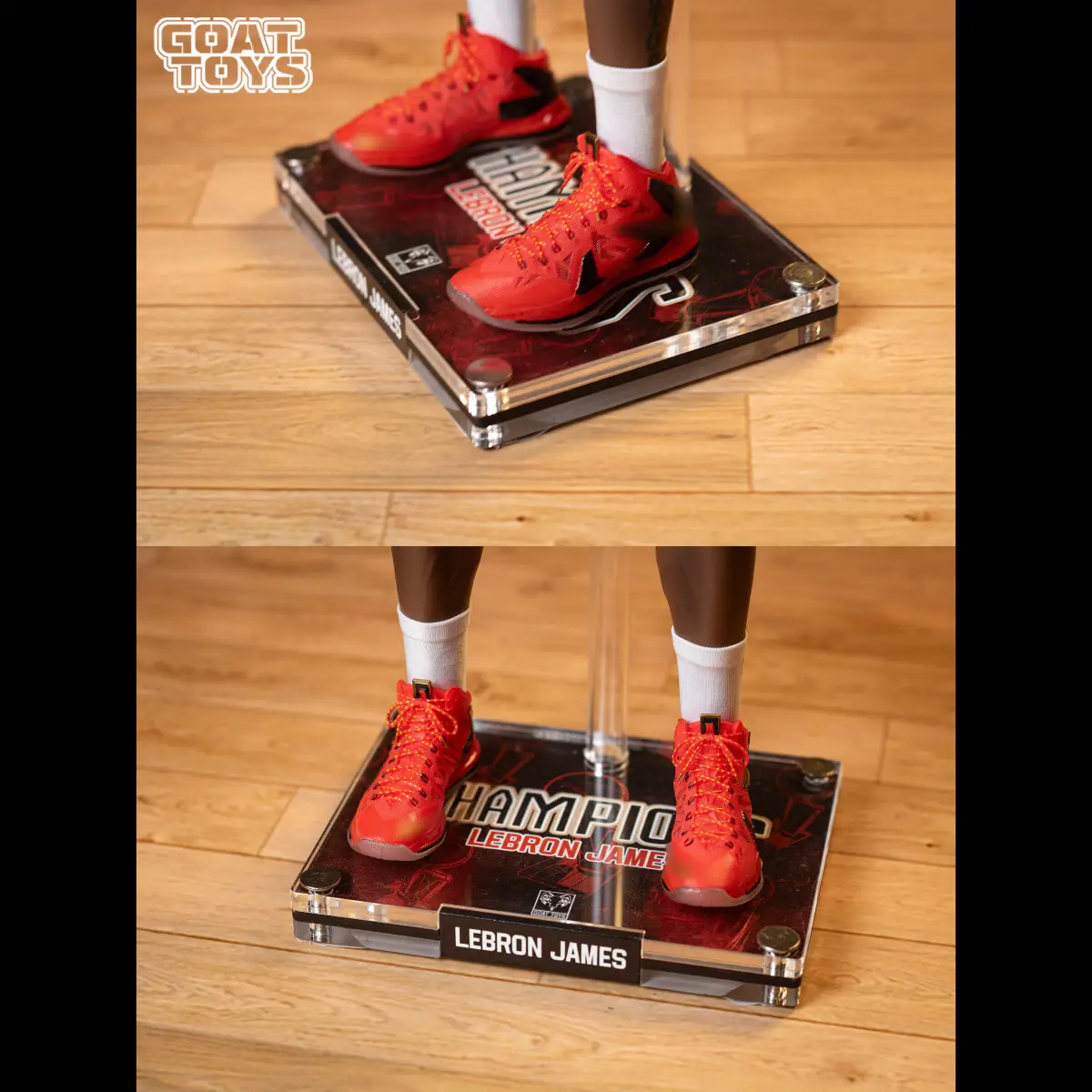LeBron James 1/6 scale, 13-year Heat championship set, GoatToys studio, statue GK18+ pre-sale