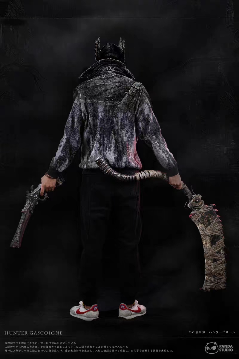 Bloodborne, Meat Saw & Hunter Pistol Hunter Bust 1/1 Scale, Panda Studio, Statue GK18+ Pre-sale