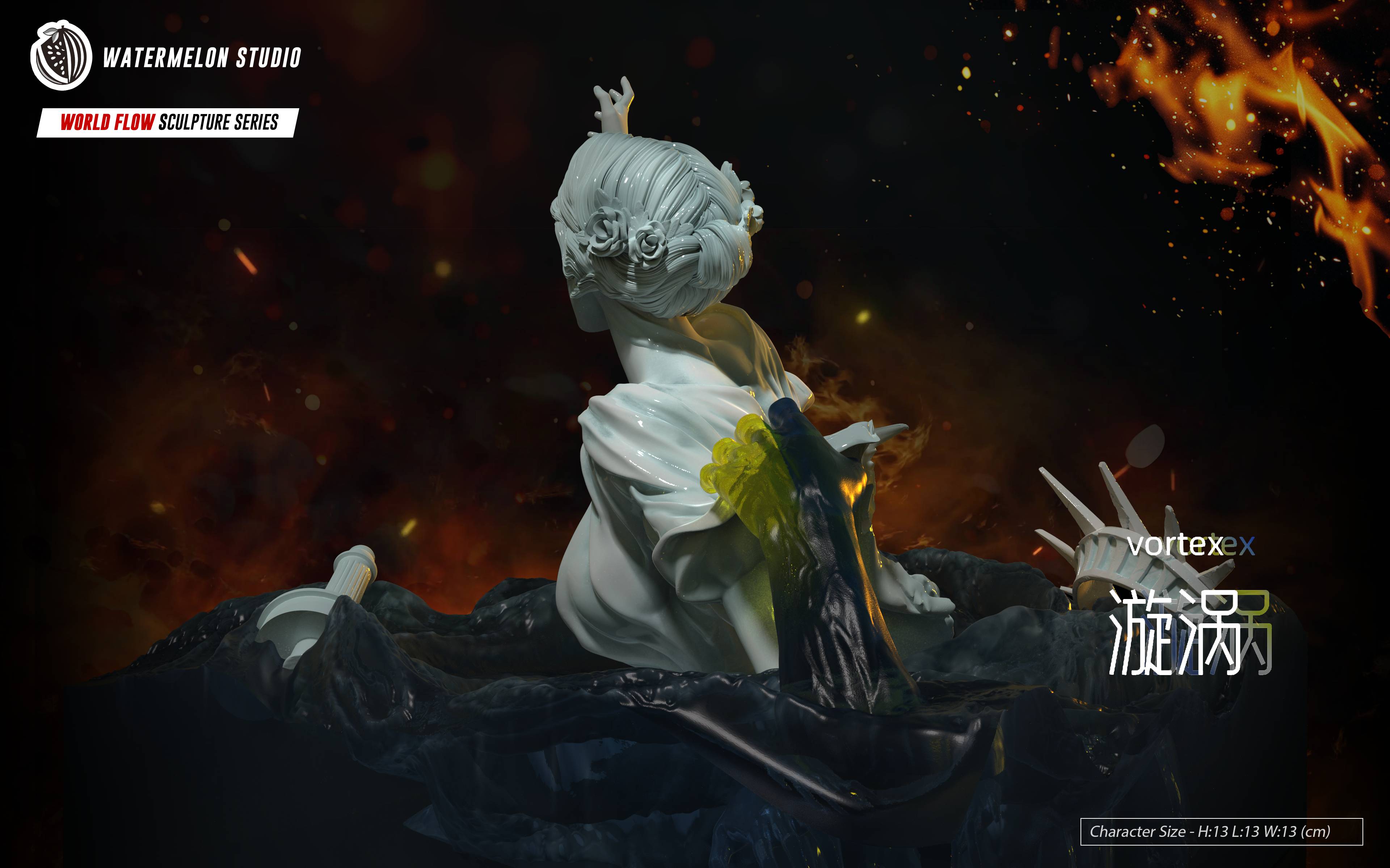 Pre-sale The second batch of the World Flow series of sculptures has been launched Vortex Size H13, L13, W13 (GK)-KWII-GK