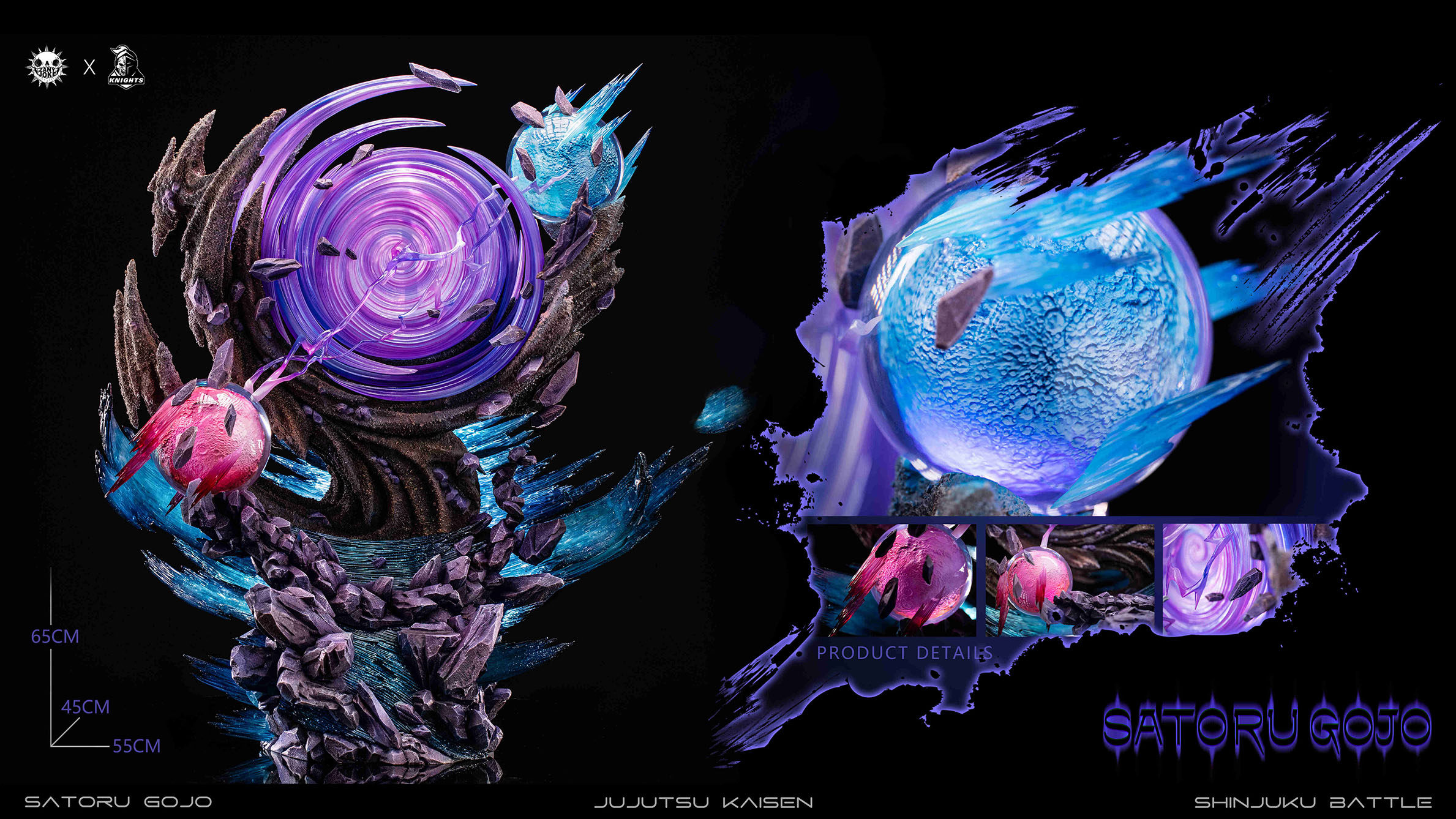 Pre-sale ZanyJoke Knights Alliance Contemporary Strongest Magician Gojo GK Hand-made Statue Model No. S01 ratio 1/6 size height about 65cm width 55cm depth 45cm character height 31cm (GK)-KWII-GK